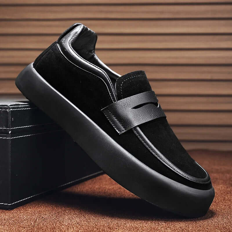 Herren Wildleder Slipper - Komfortabel & Elegant