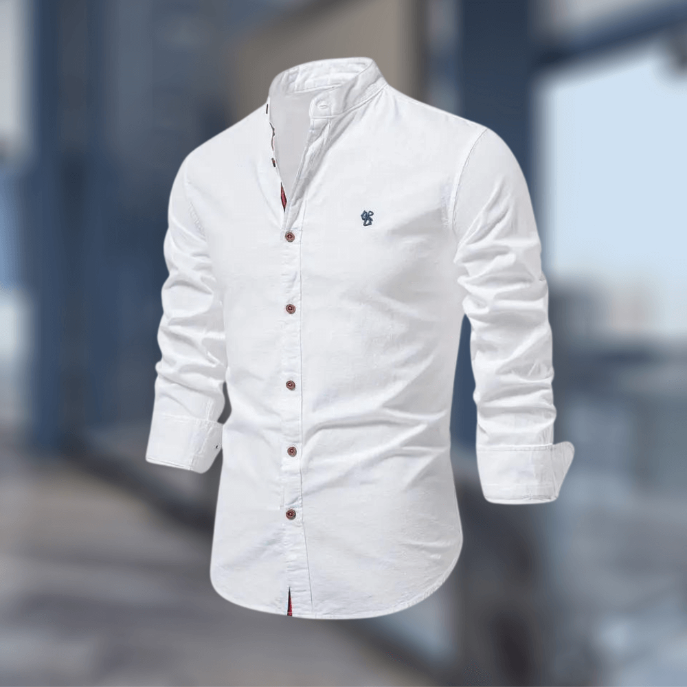 Trendiges Langarm-Poloshirt für Herren