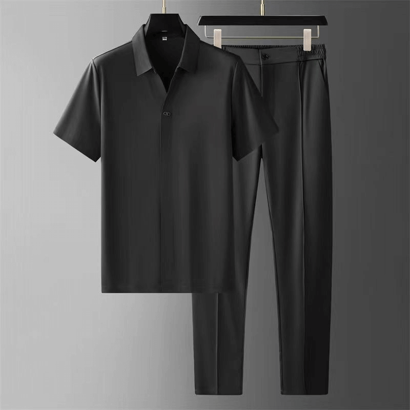 Herren Sommer Polohemd & Shorts Set