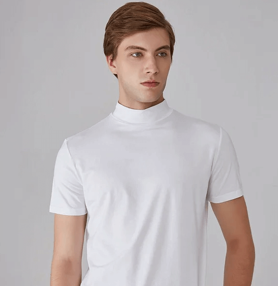 Antitranspirant-Rollkragen-T-Shirt für Herren