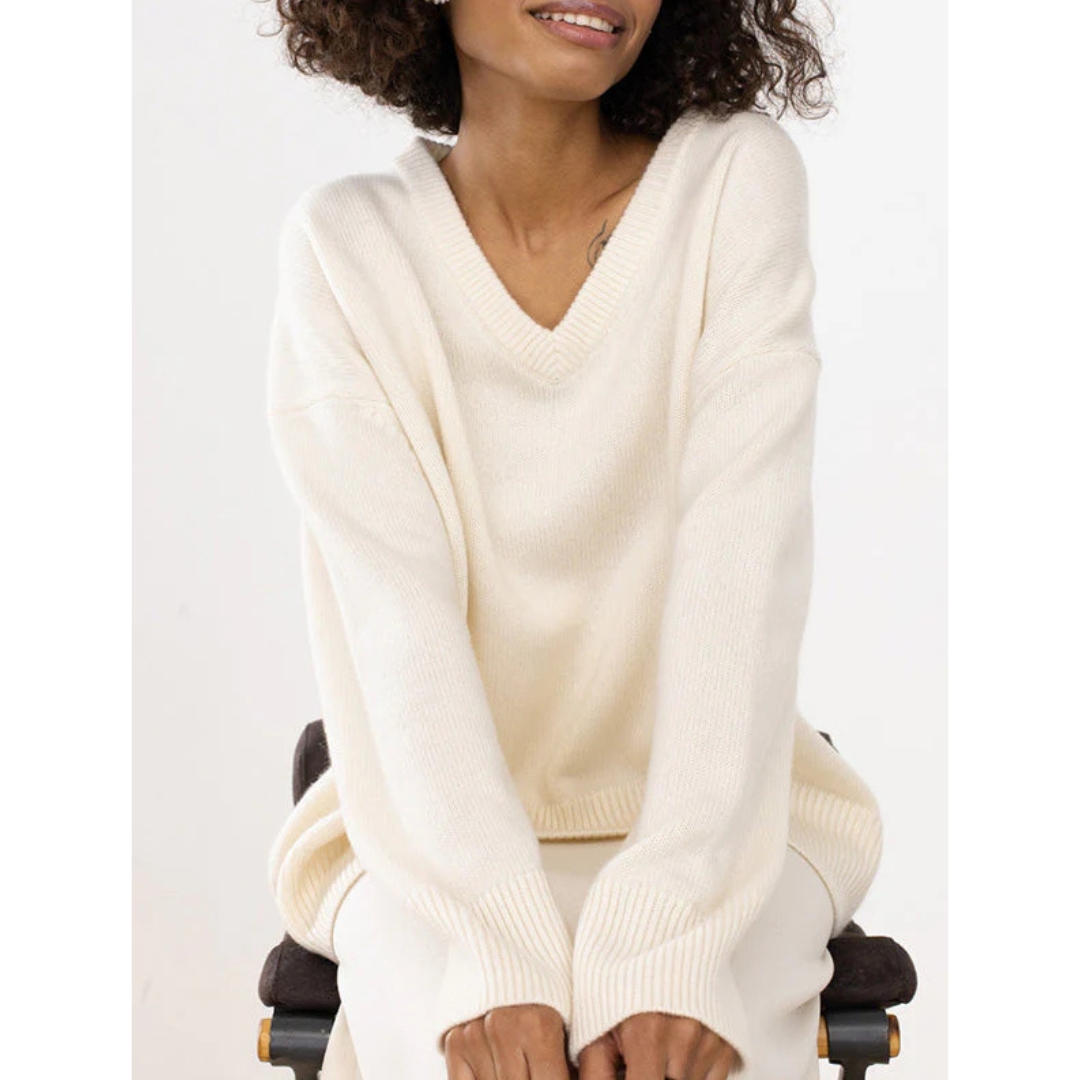 Reesey | Damen V-Ausschnitt Pullover | Warme