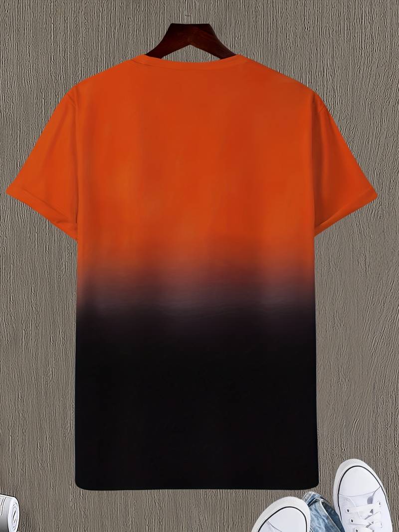 Lässiges Rundhals-T-Shirt mit Schriftzug für Herren