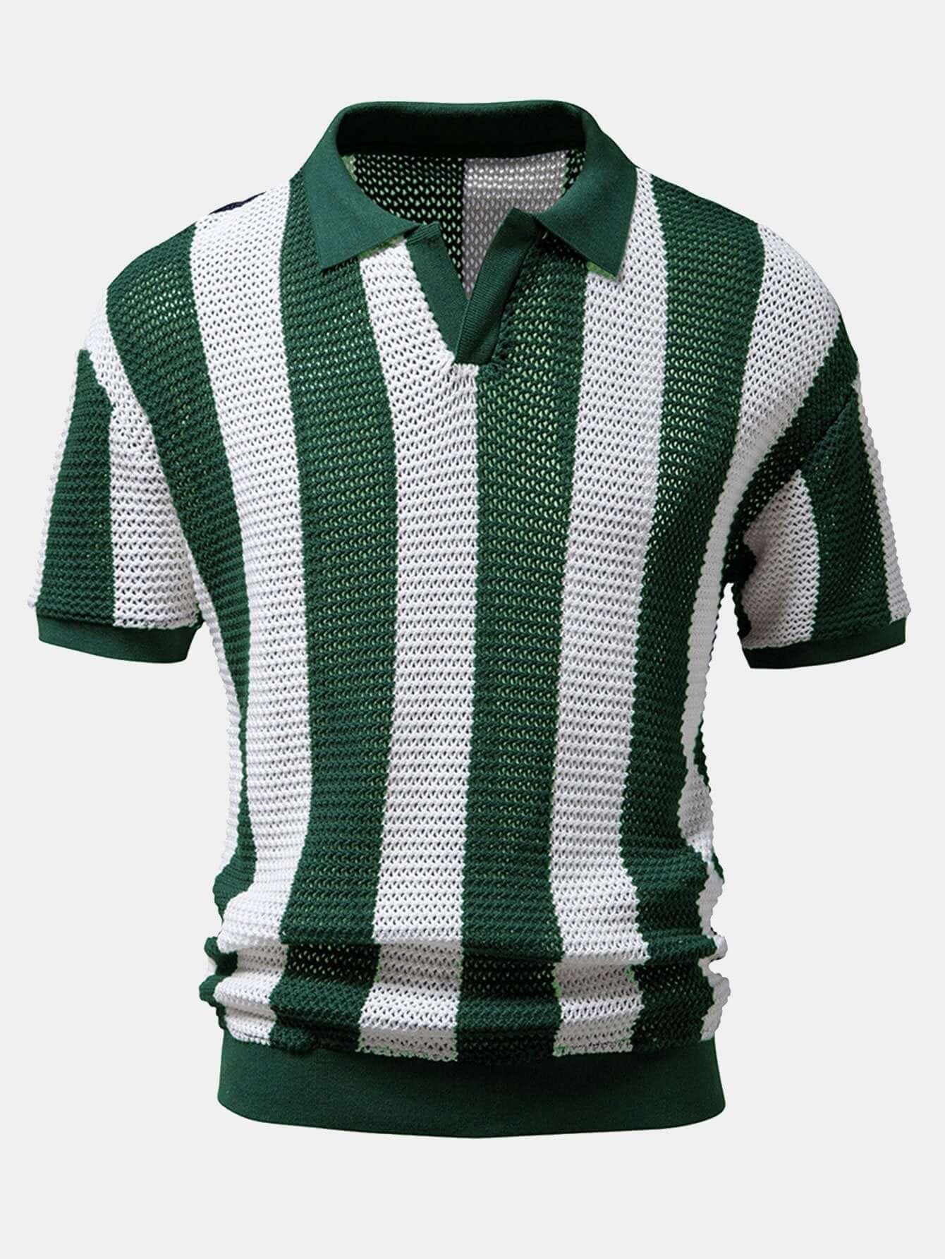 Klassisches Poloshirt V-Ausschnitt Herren