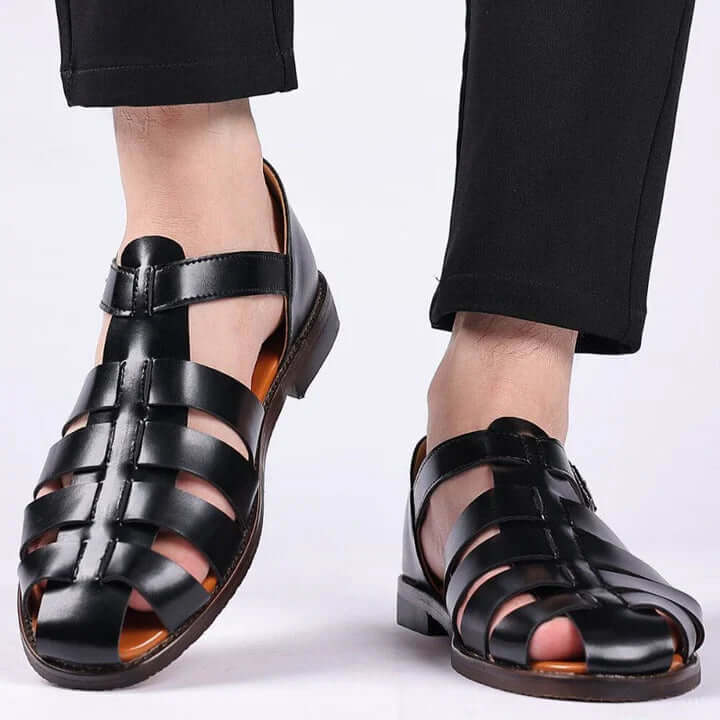 Klassische Herren Ledersandalen für Komfort