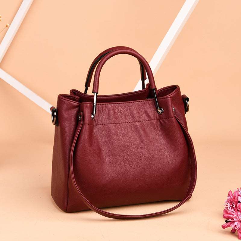 Ella™ - Eimertasche aus Leder im Retro-Stil