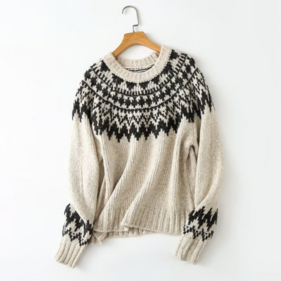 Florianeam | Damen Lässige Rundhalsausschnitt Pullover | Warme
