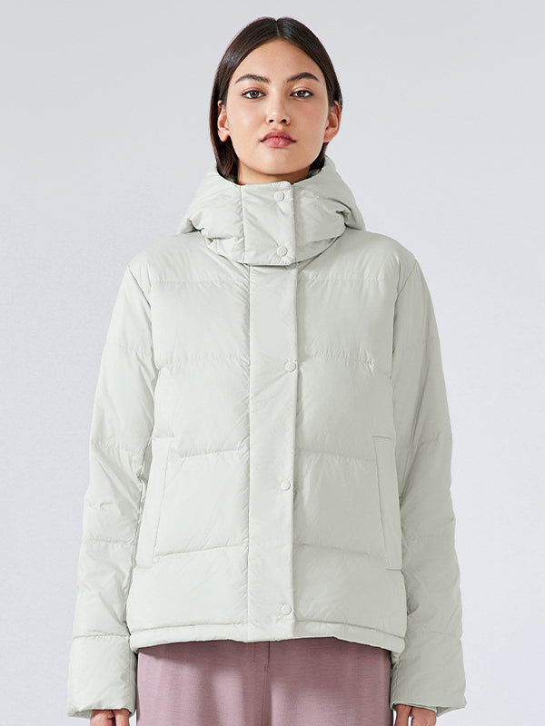 Isolierte Pufferjacke mit Kapuze für Damen
