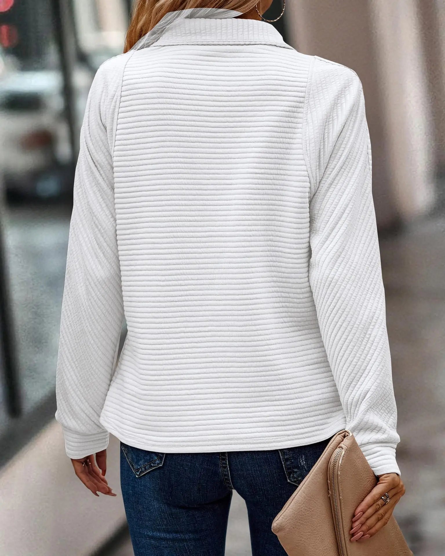 Emma - Elegantes Damen-Pullover mit Reißverschluss