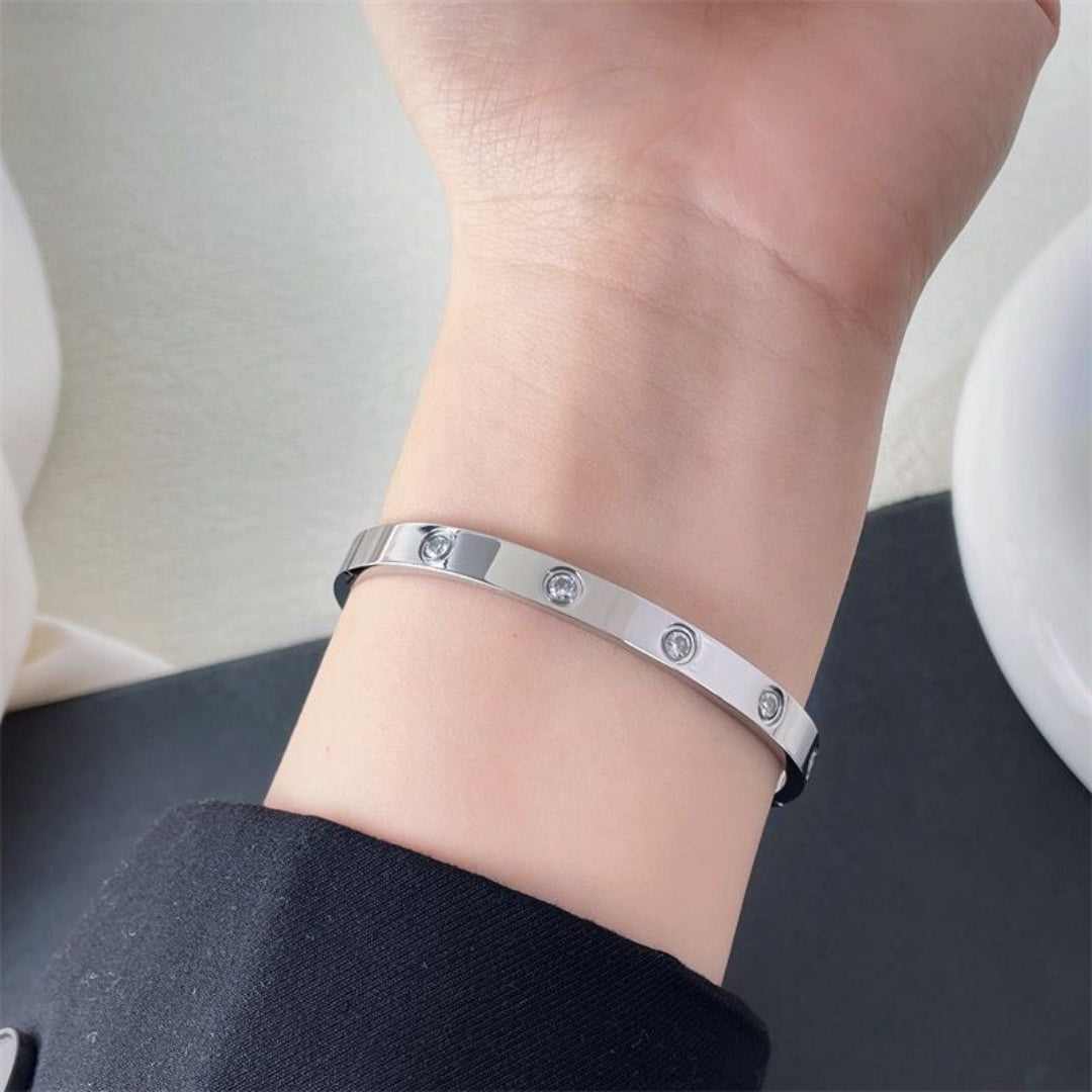 EWIGES GLIEDERARMBAND MIT ZIRKONIUMDIOXID