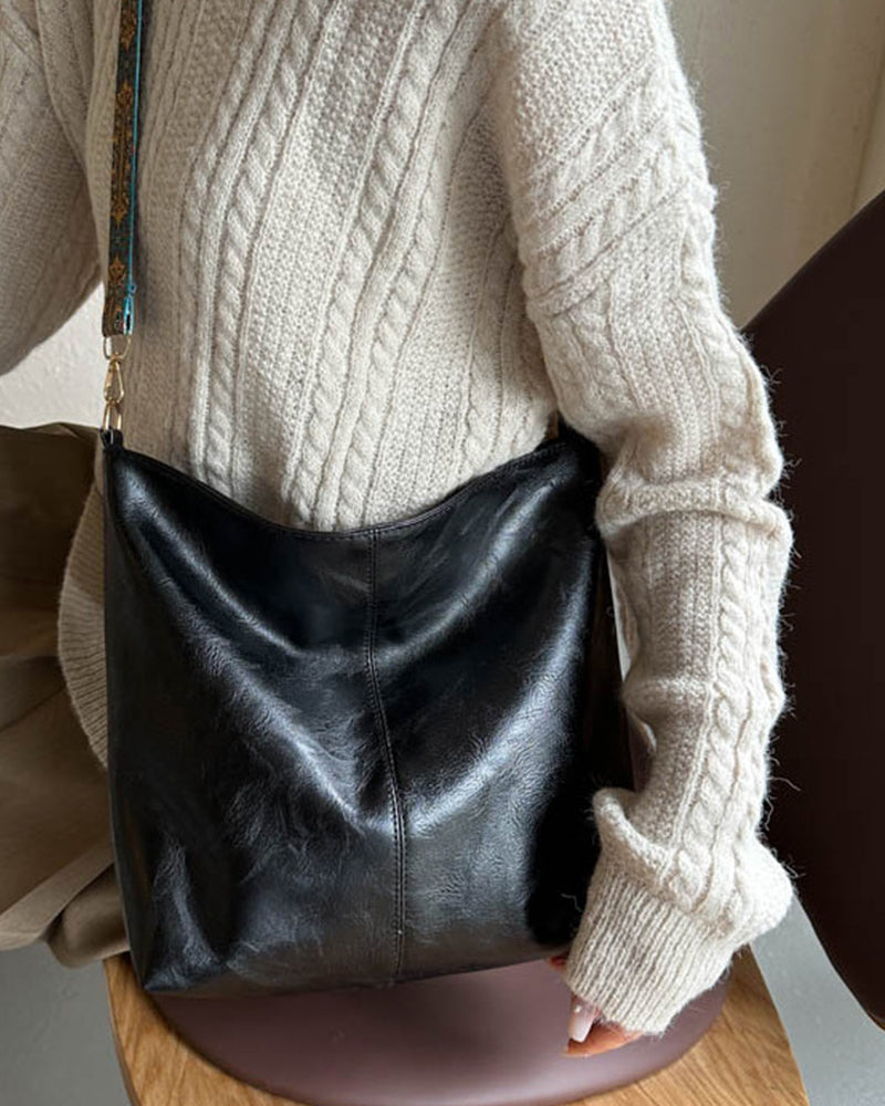 Mia - Beuteltasche mit großem Fassungsvermögen und Vintage-Schultergurt