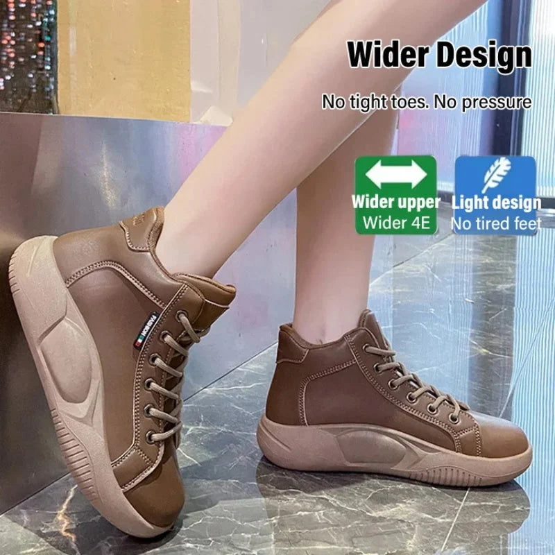 Schmerzlindernde orthopädische Komfortstiefel mit dicken Sohlen