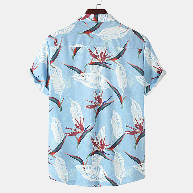 Blumen Kurzarmhemd Herren - Sommerliches Design