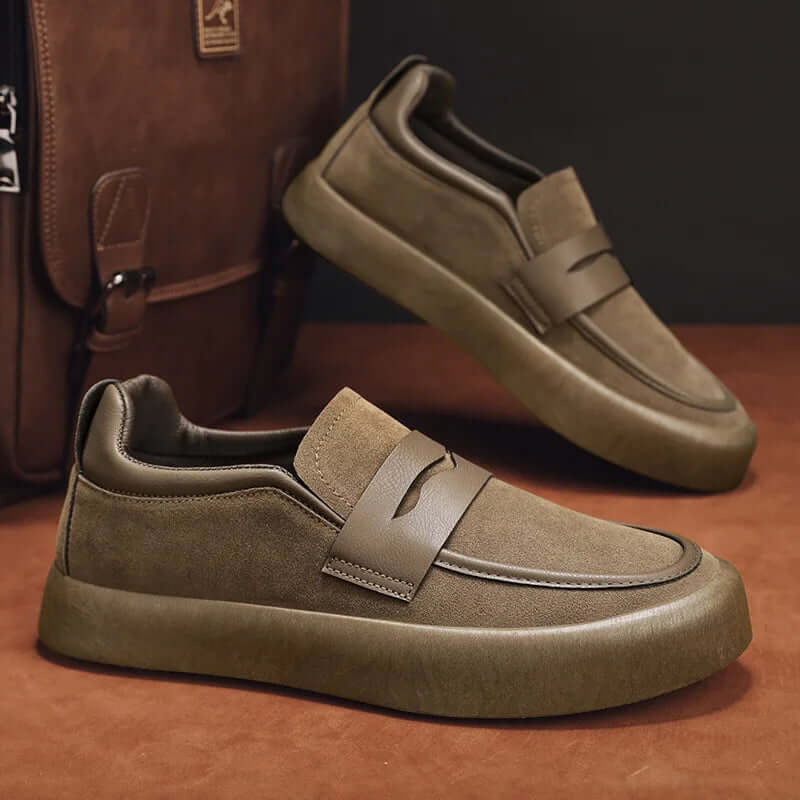 Herren Wildleder Slipper - Komfortabel & Elegant