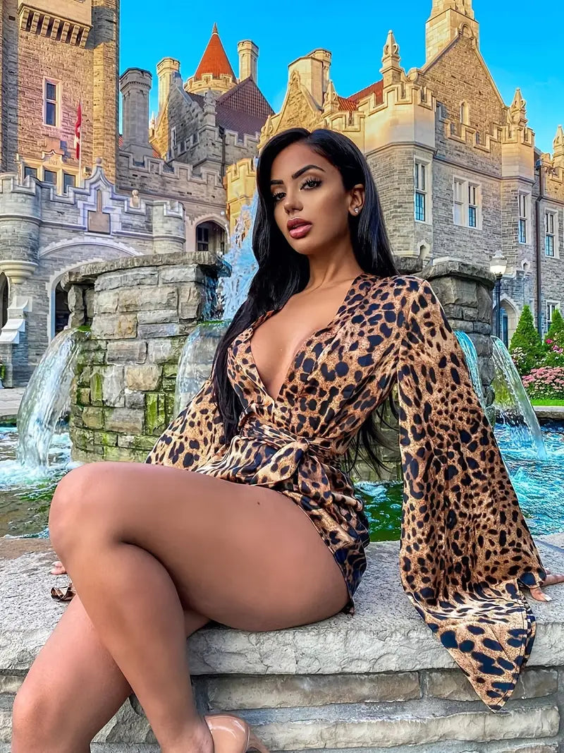 Brauner Leopard Jumpsuit - Fianne