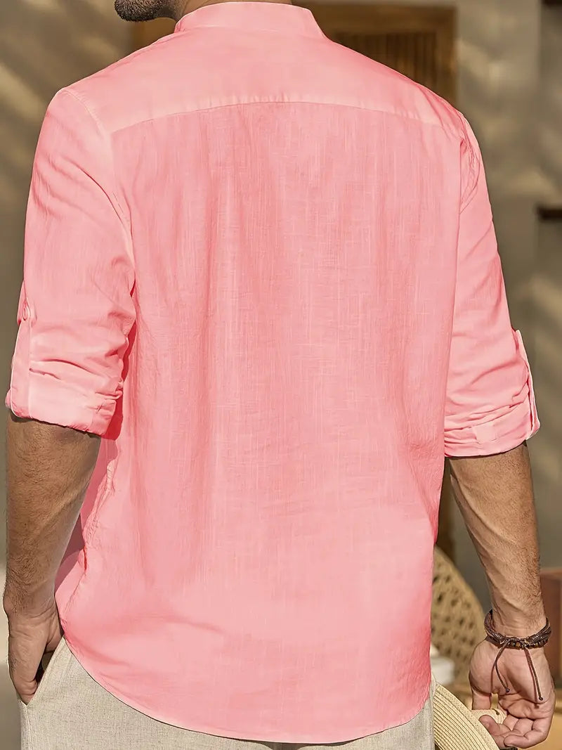 Leinenhemd Herren Sommer Elegant Luftig Bequem – Noah