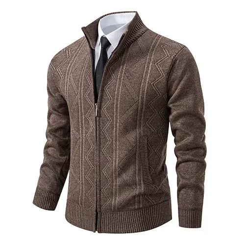Fintan | Herren Strick Strickjacke | Reißverschluss