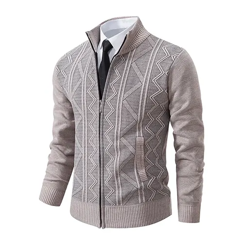 Fintan | Herren Strick Strickjacke | Reißverschluss
