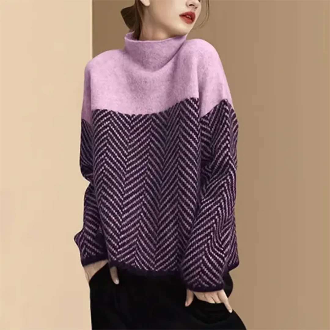 Allysona | Damen Strick Rollkragen Pullover | Winter