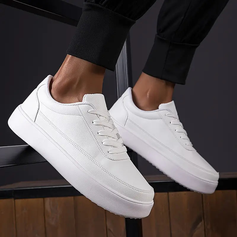 Klassisch Weiße Herren Sneaker