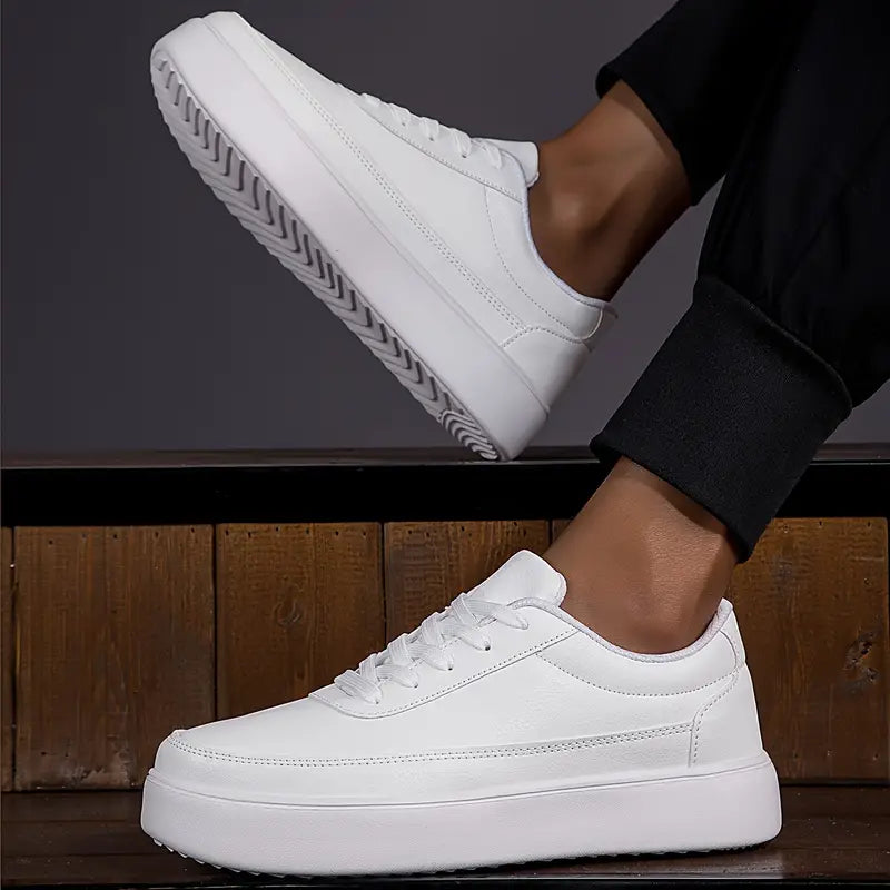 Klassisch Weiße Herren Sneaker