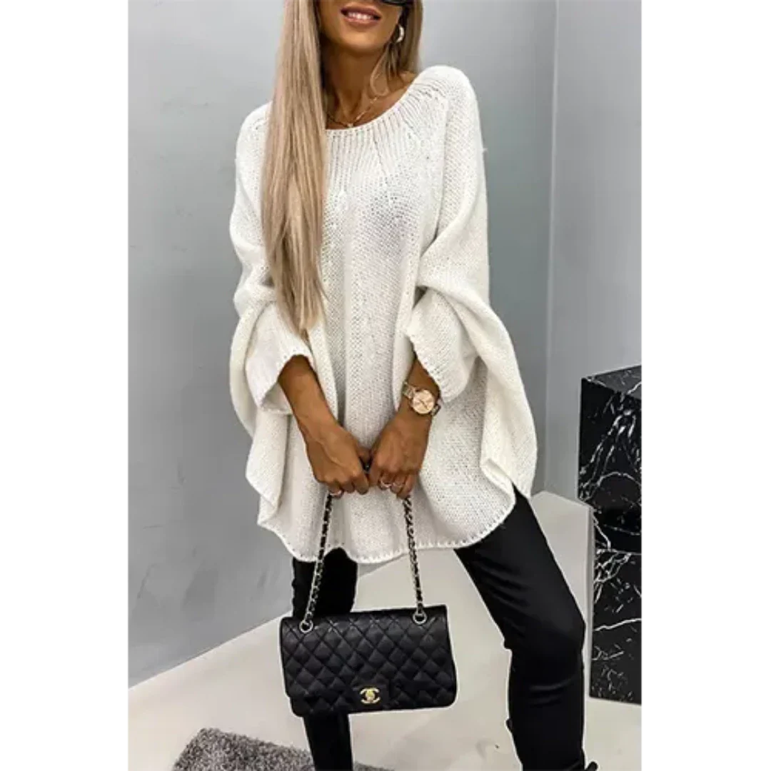 Augusta | Damen Übergroßer Langarm Pullover | Warme