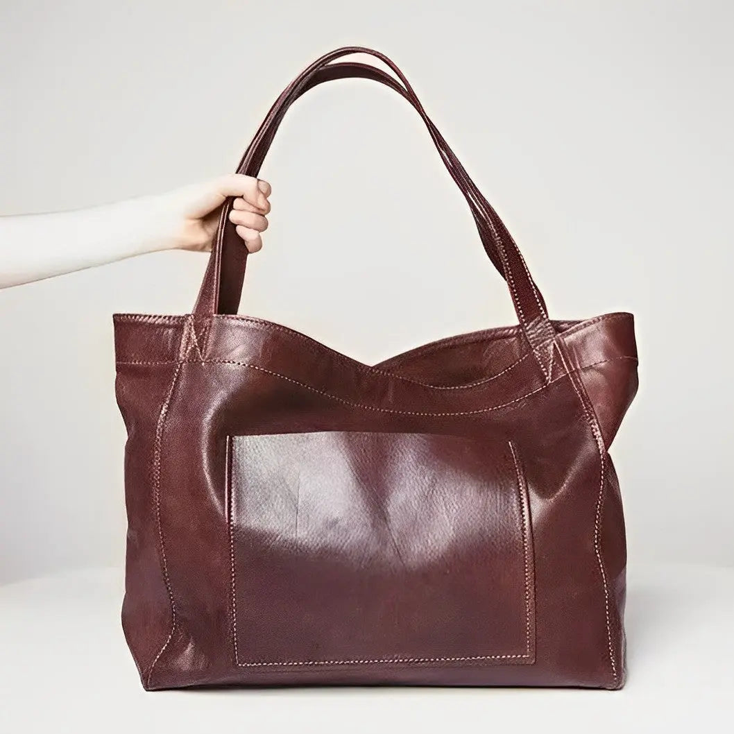 Auroras Charme | Vintage Lederschultertasche