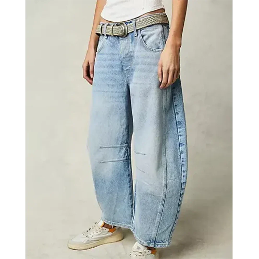 Avyane | Damen Mittelgroße Hose | Breites Bein