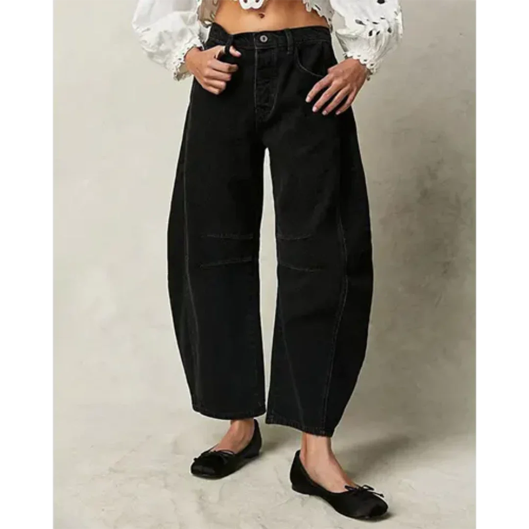 Avyane | Damen Mittelgroße Hose | Breites Bein