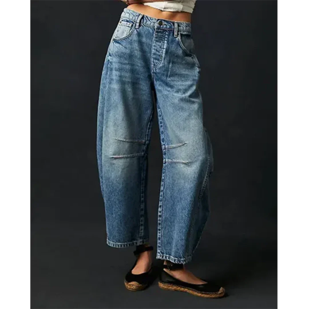 Avyane | Damen Mittelgroße Hose | Breites Bein