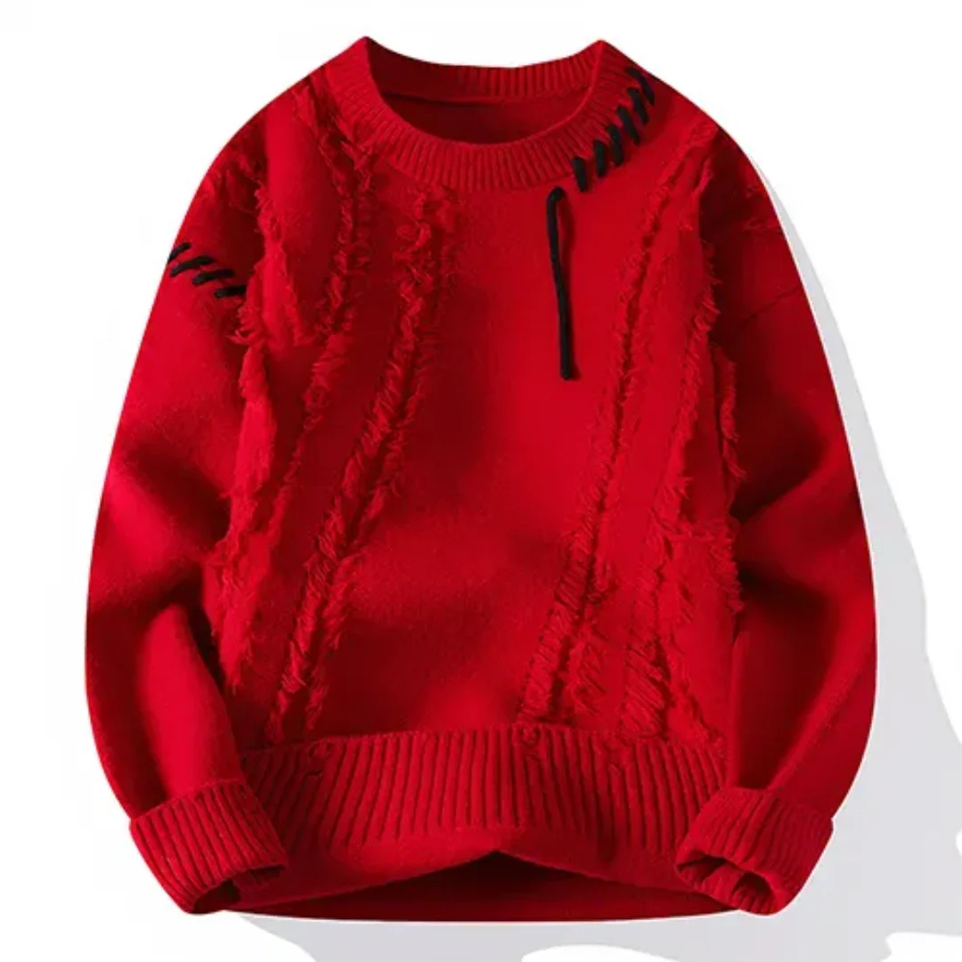 Axtonim | Herren Langarm Winter Pullover | Warme