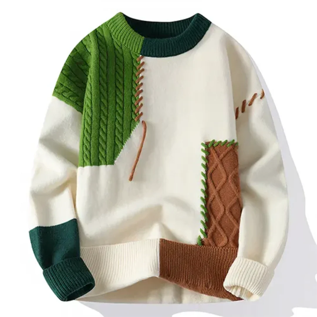 Axtonim | Herren Langarm Winter Pullover | Warme