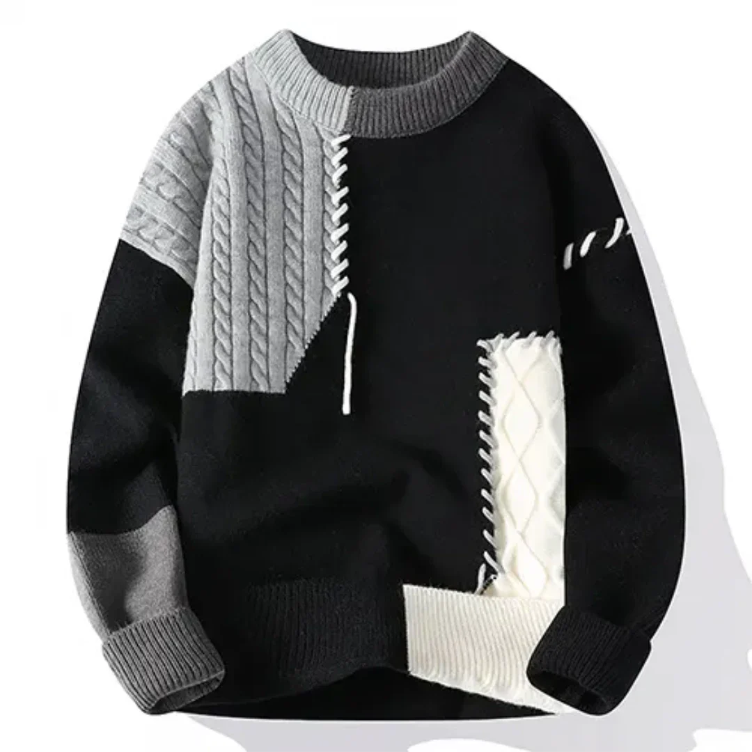 Axtonim | Herren Langarm Winter Pullover | Warme