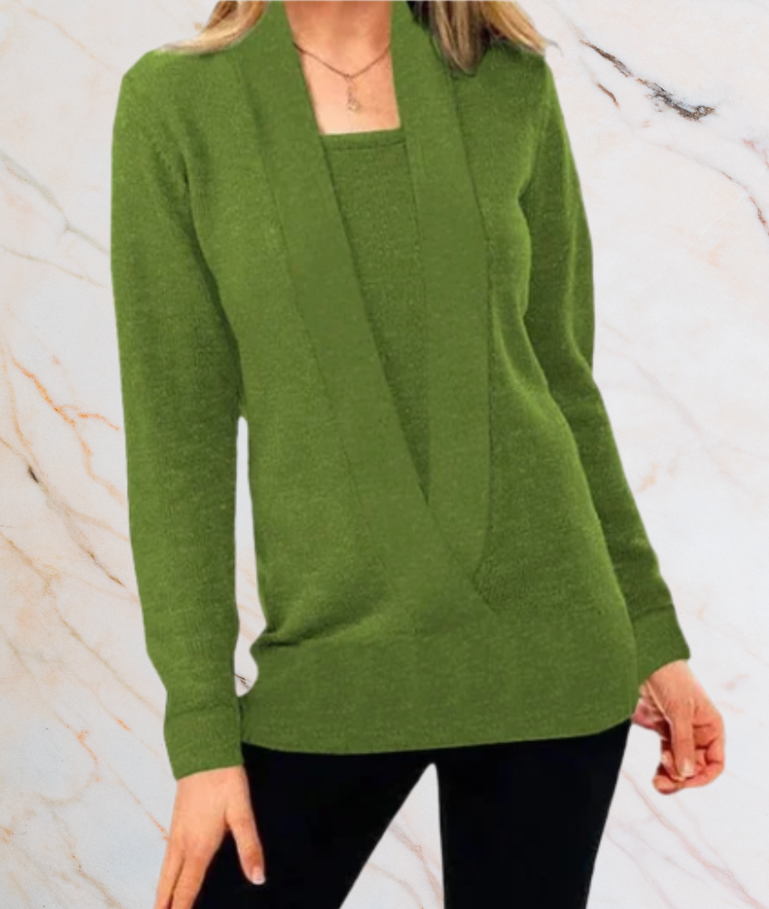 Femininer High-Stretch-Sweater für Damen – Dovilyn