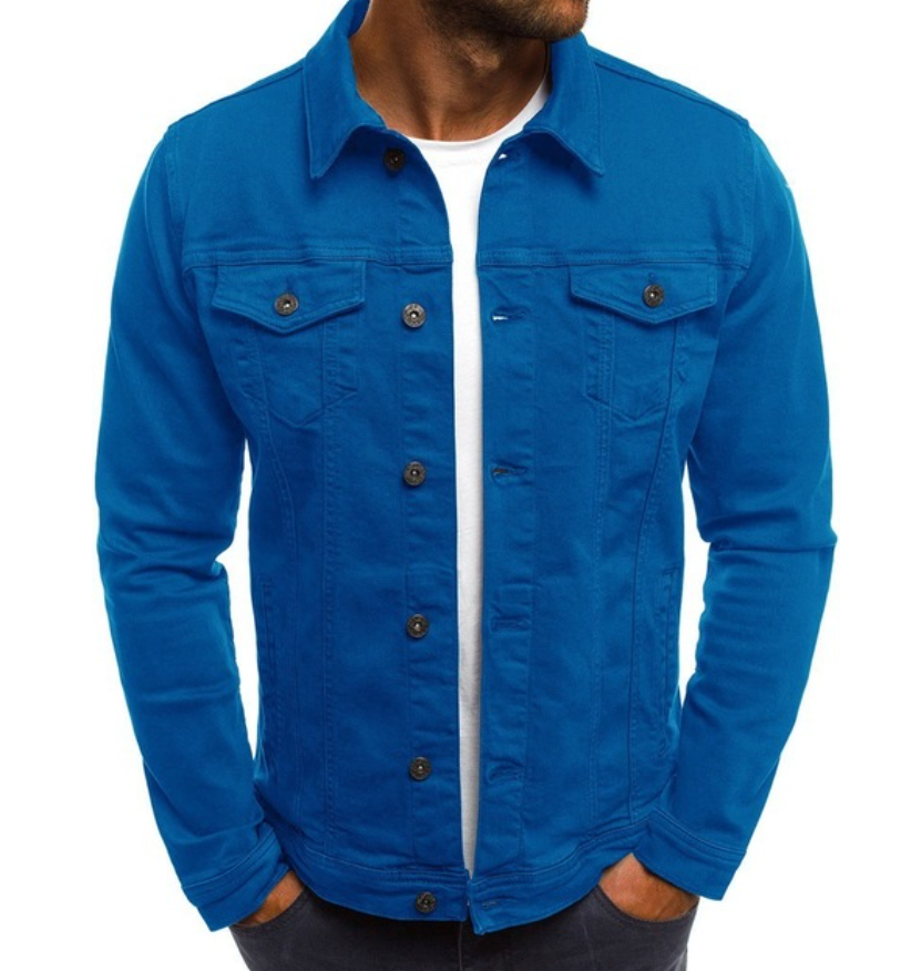 Jeansjacke für den Frühling mit Knöpfen