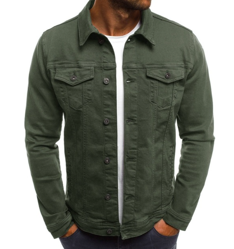 Jeansjacke für den Frühling mit Knöpfen