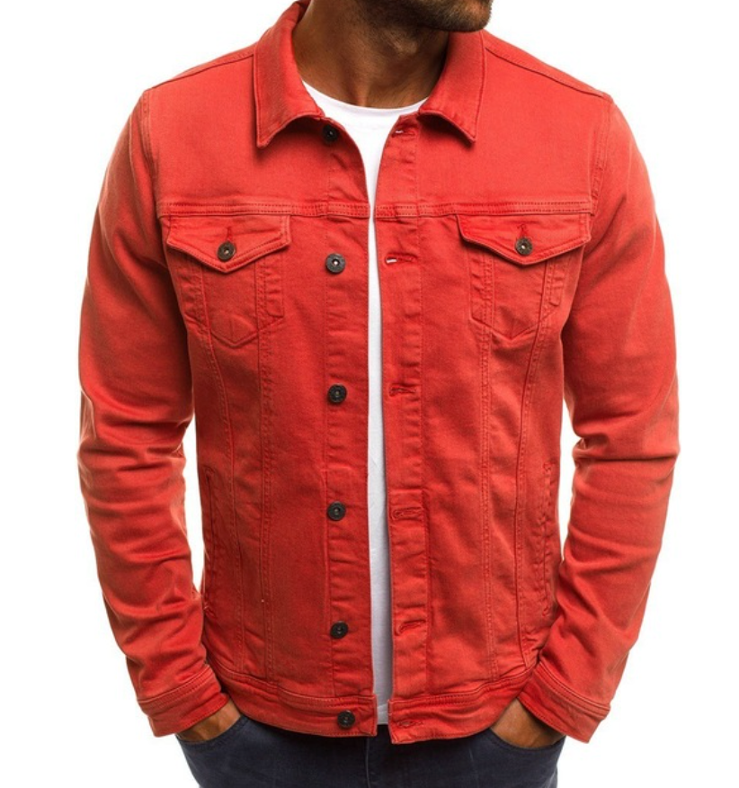 Jeansjacke für den Frühling mit Knöpfen