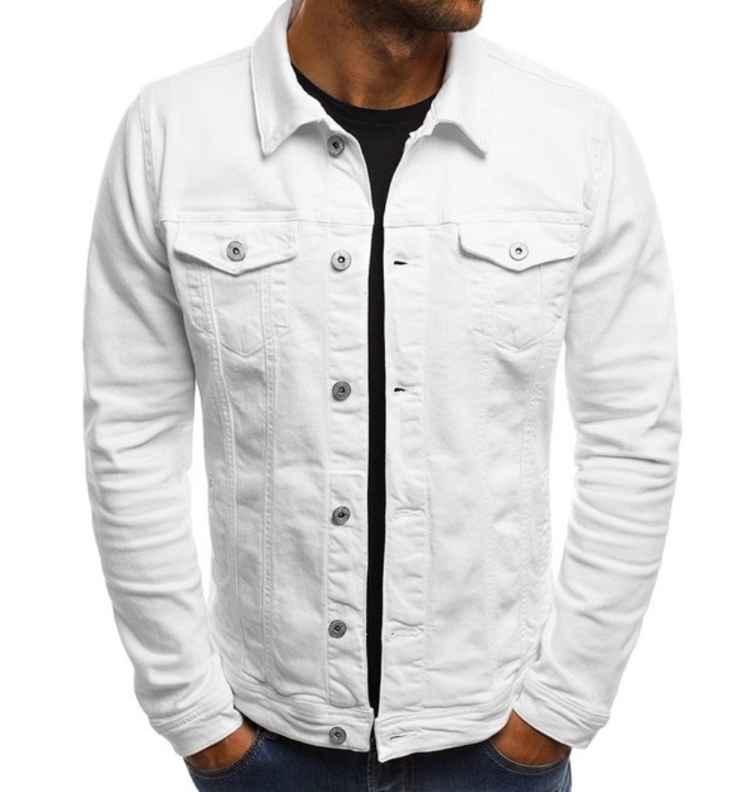 Jeansjacke für den Frühling mit Knöpfen
