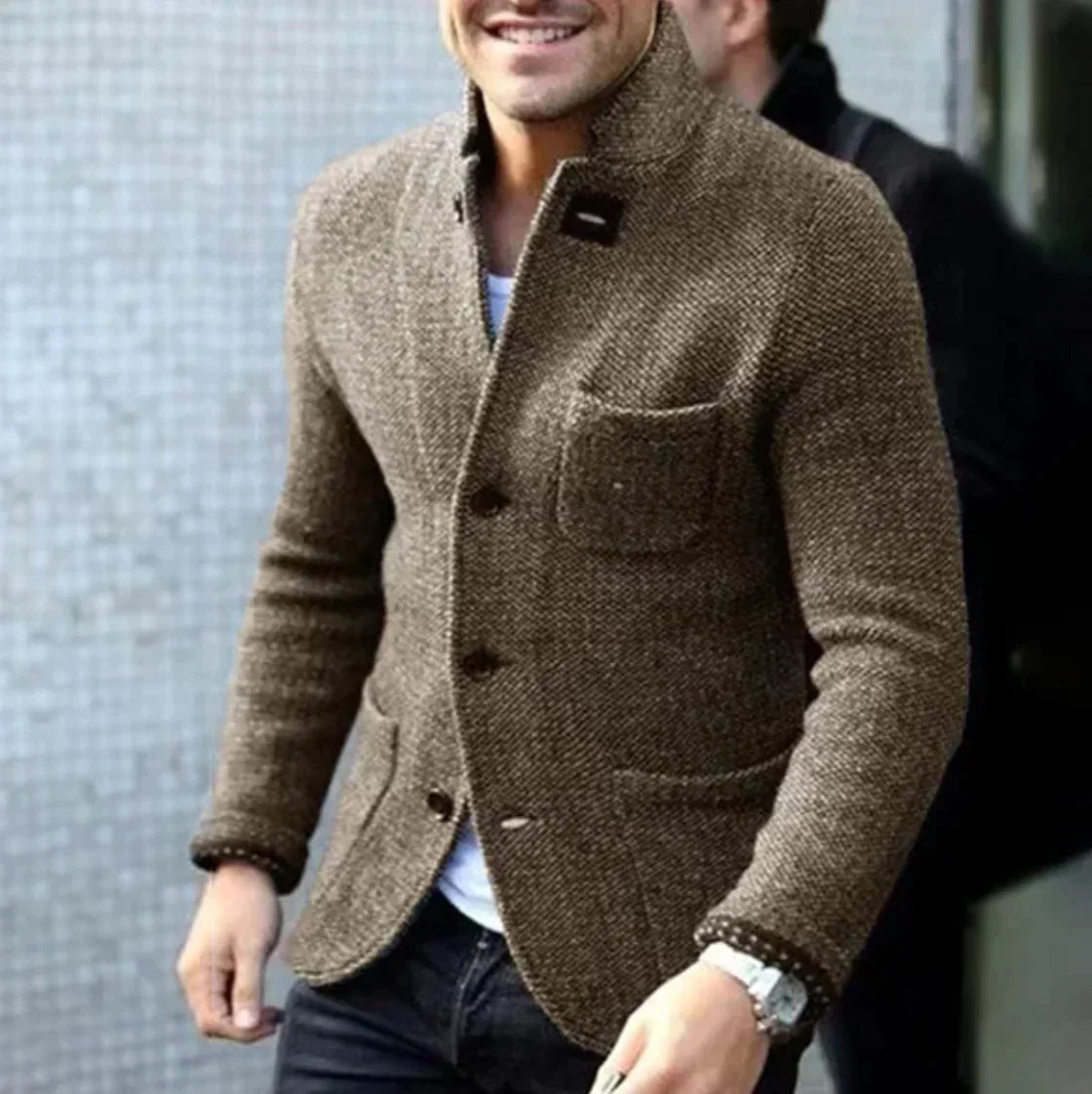 Stylische elegante Jacke mit Kragen