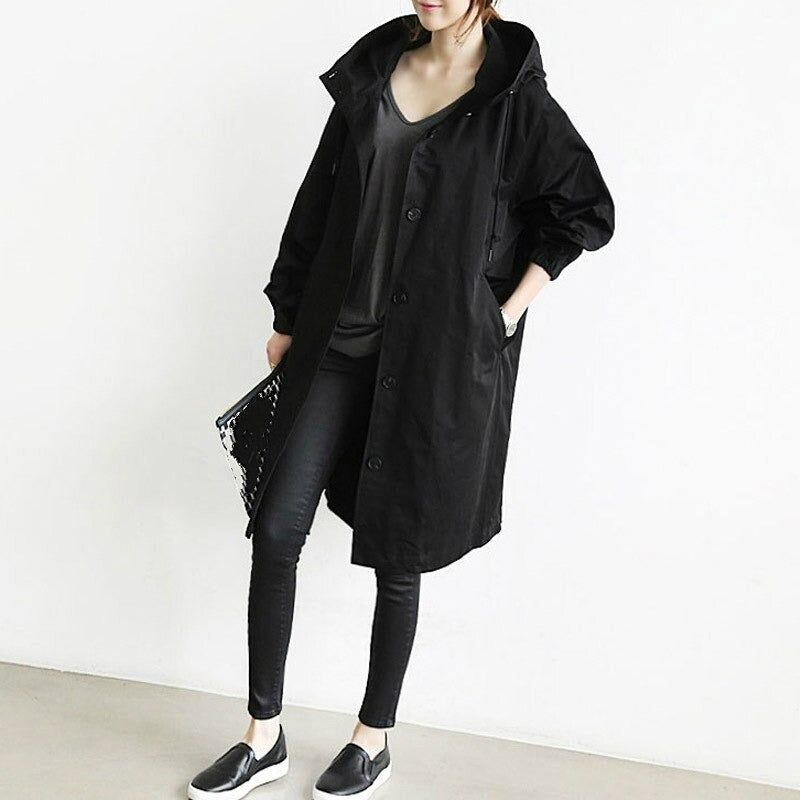 Odell™ | Schicker lässiger Trenchcoat mit Kapuze für Damen