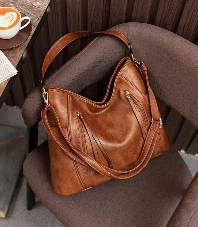 Blanches Eleganz | Luxuriöse Ledertasche