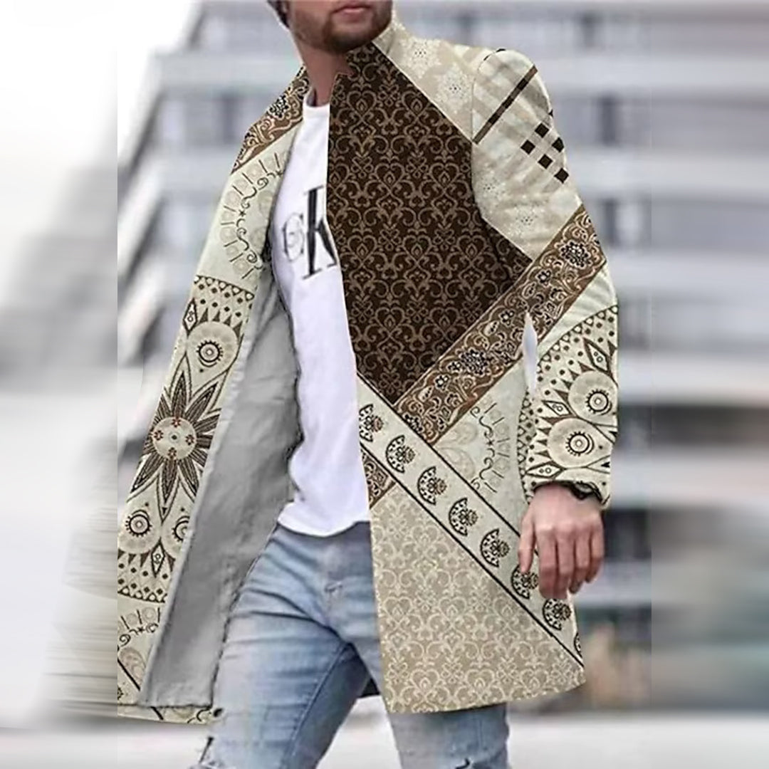 Modische Herrenjacke mit einzigartigem Muster