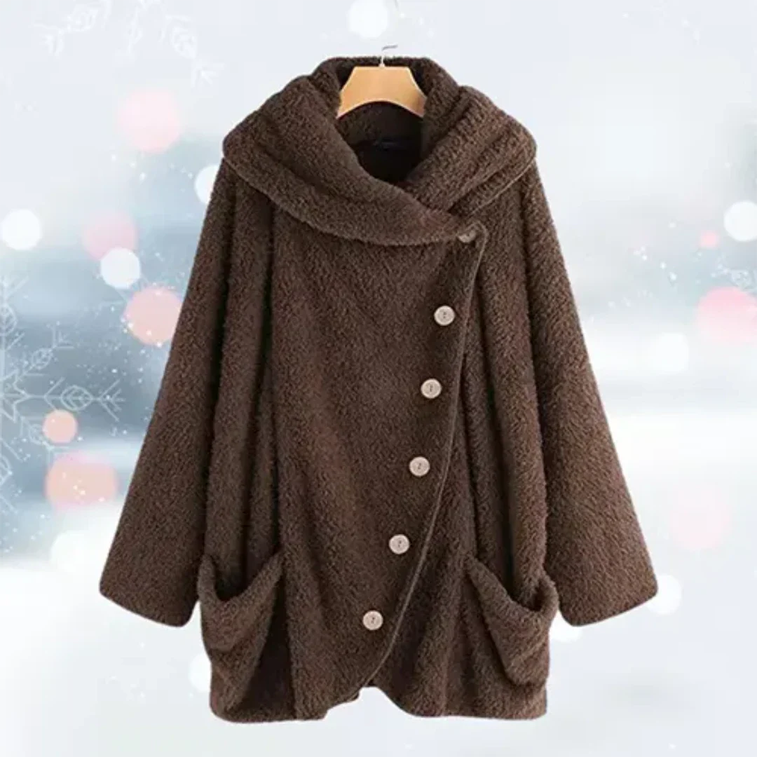 Cuebin | Damen Winter Kapuze Strickjacke | Warme