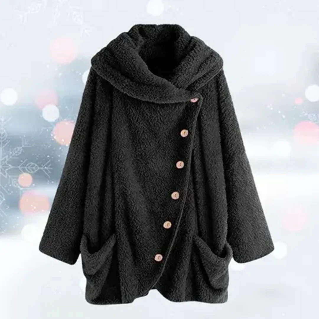 Cuebin | Damen Winter Kapuze Strickjacke | Warme