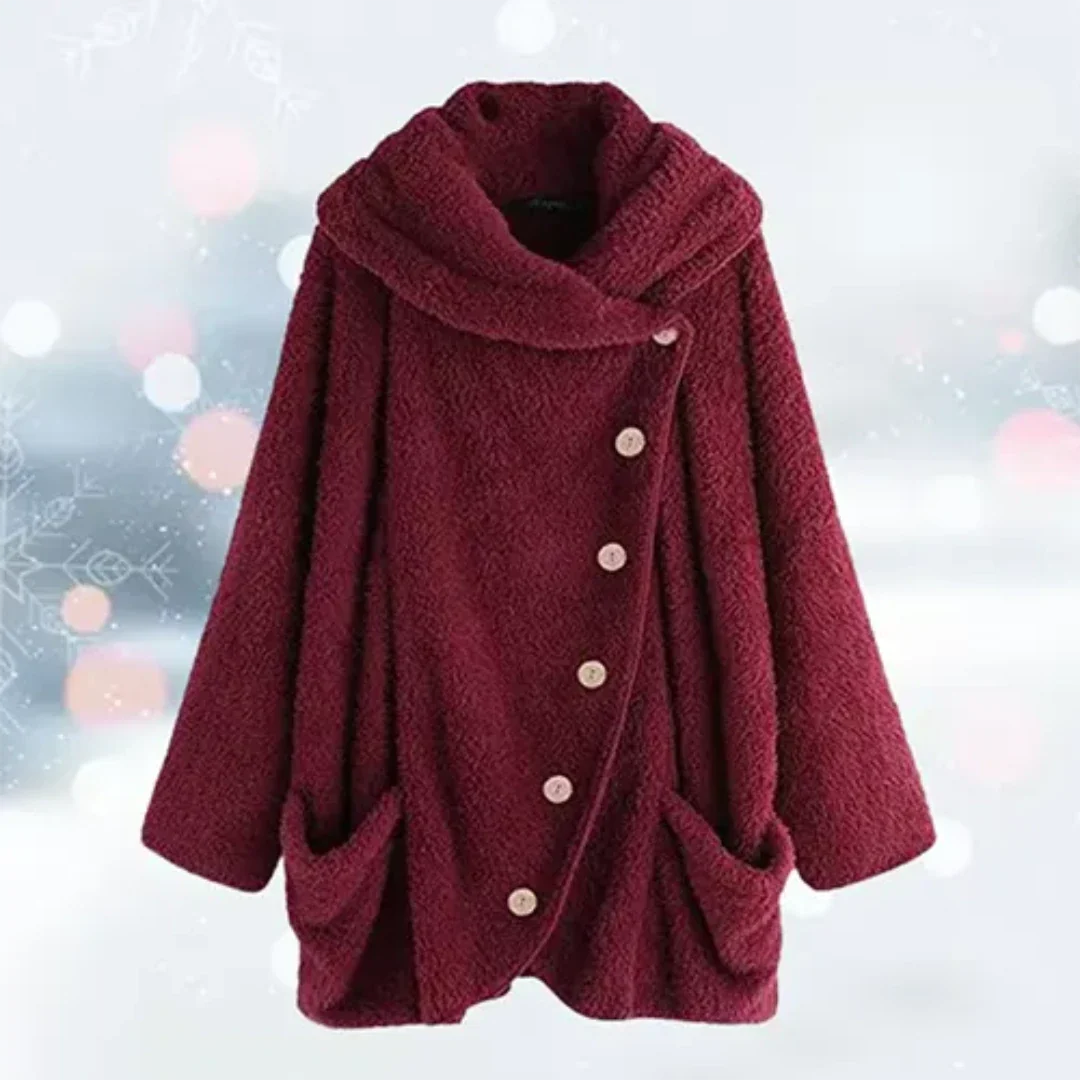 Cuebin | Damen Winter Kapuze Strickjacke | Warme