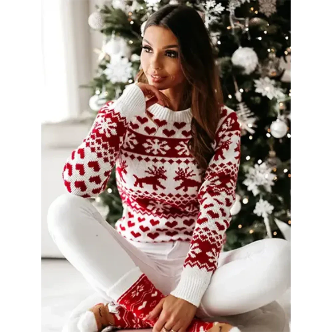 Klausey | Damen Strick Winter Pullover | Warme