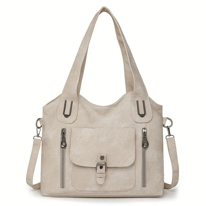 Ingrids Vintage-Charme | Kunstleder-Schultertasche