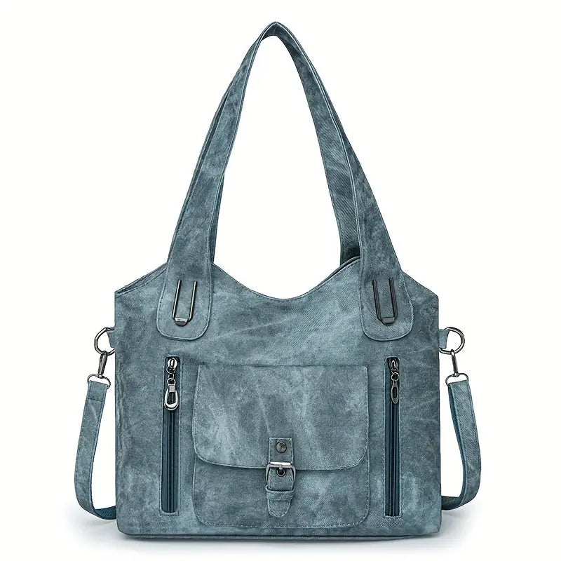 Ingrids Vintage-Charme | Kunstleder-Schultertasche
