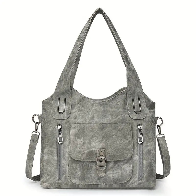 Ingrids Vintage-Charme | Kunstleder-Schultertasche