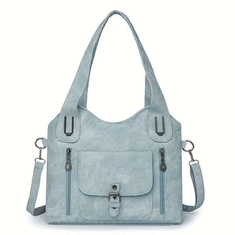 Ingrids Vintage-Charme | Kunstleder-Schultertasche