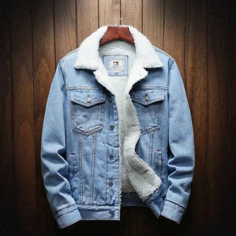 Essentials Jeansjacke | Winterjacke für Männer mit Fleecefutter